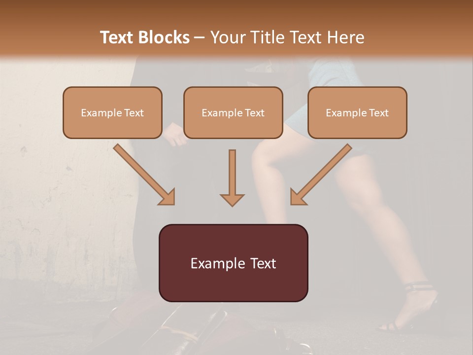 Woman Beating Up The Assailant PowerPoint Template