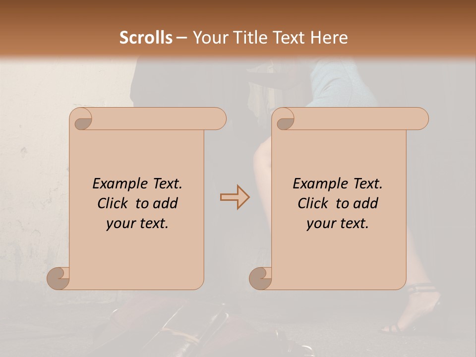 Woman Beating Up The Assailant PowerPoint Template