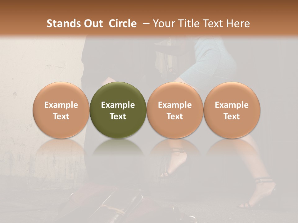 Woman Beating Up The Assailant PowerPoint Template