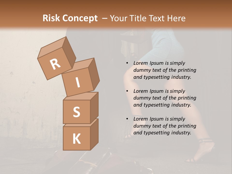 Woman Beating Up The Assailant PowerPoint Template