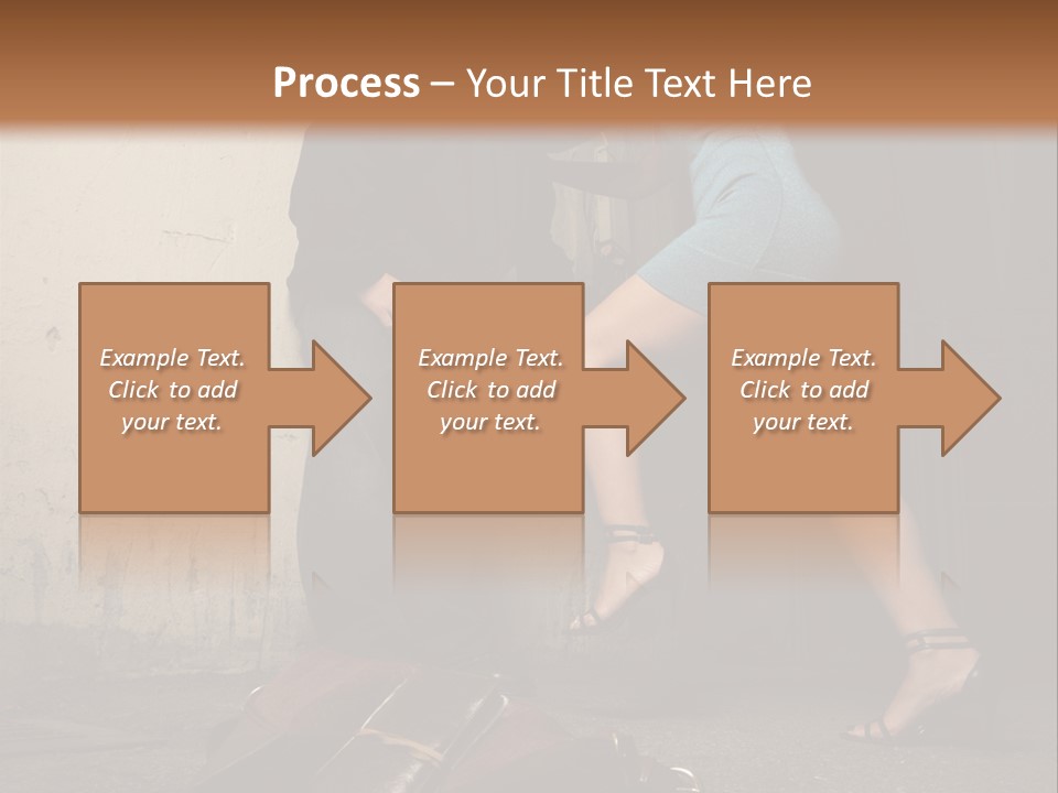 Woman Beating Up The Assailant PowerPoint Template