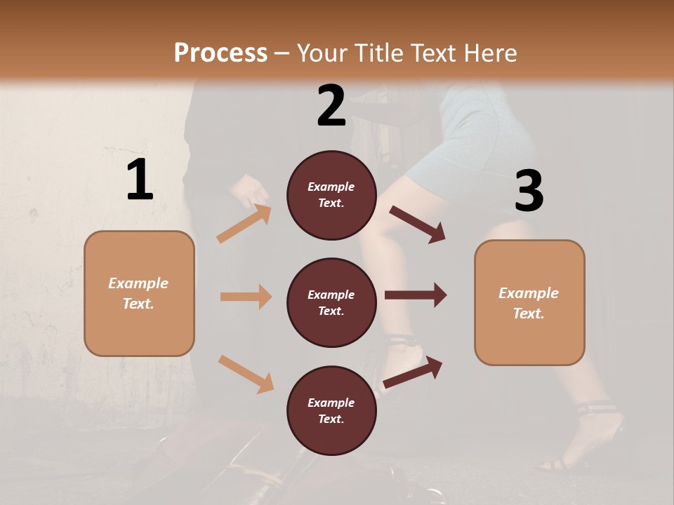 Woman Beating Up The Assailant PowerPoint Template