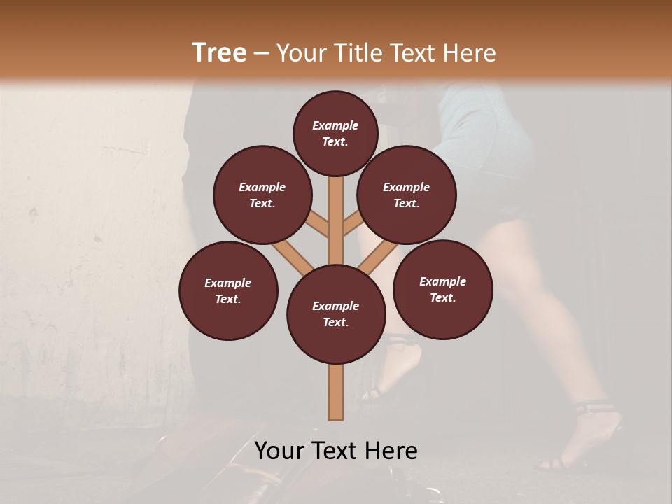 Woman Beating Up The Assailant PowerPoint Template