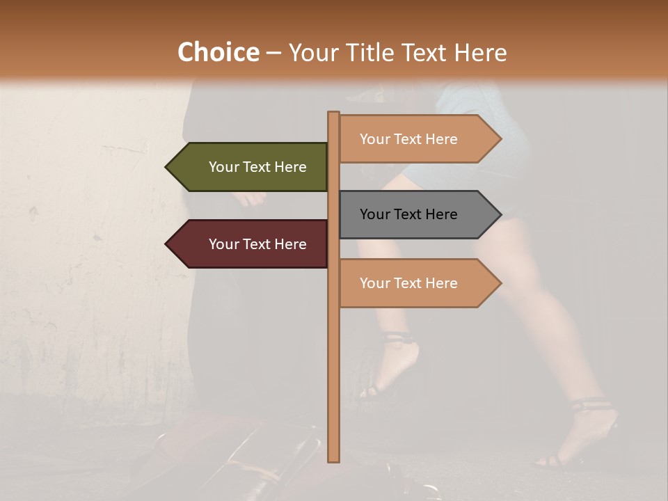 Woman Beating Up The Assailant PowerPoint Template