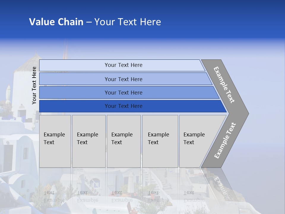 Windmill On Santorini Island, Greece PowerPoint Template