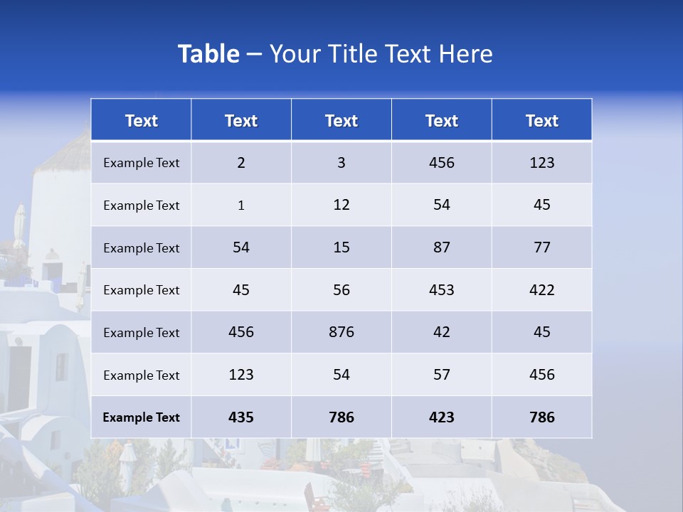 Windmill On Santorini Island, Greece PowerPoint Template