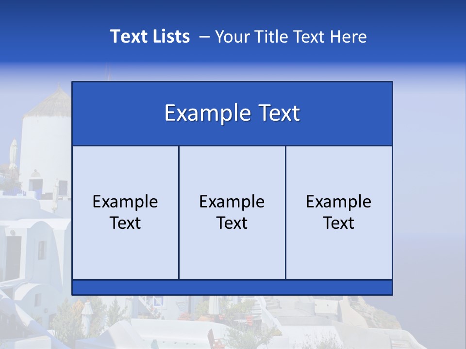Windmill On Santorini Island, Greece PowerPoint Template