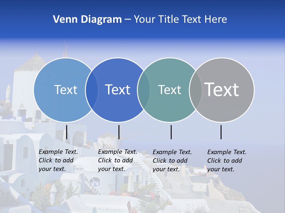 Windmill On Santorini Island, Greece PowerPoint Template