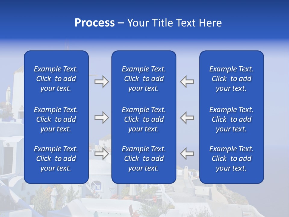 Windmill On Santorini Island, Greece PowerPoint Template