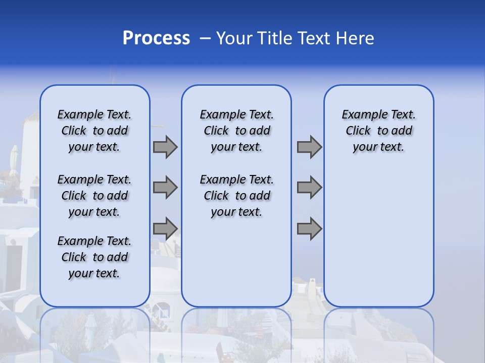 Windmill On Santorini Island, Greece PowerPoint Template