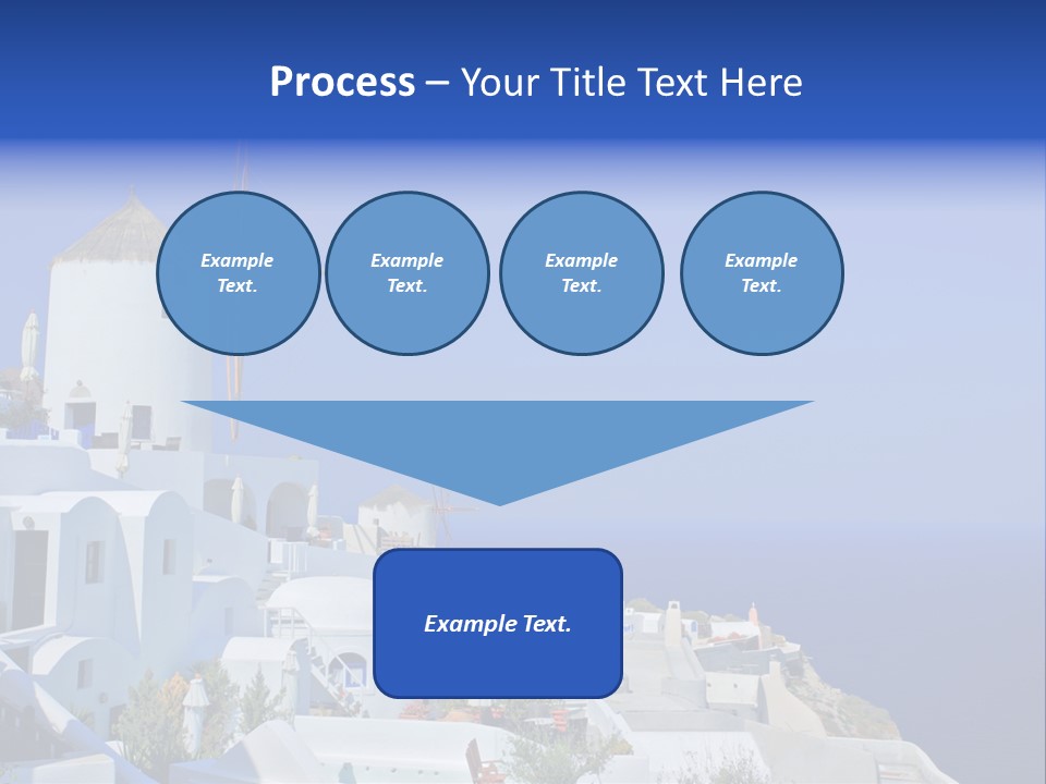 Windmill On Santorini Island, Greece PowerPoint Template