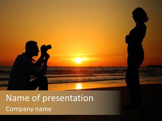 Photographer And Girl PowerPoint Template