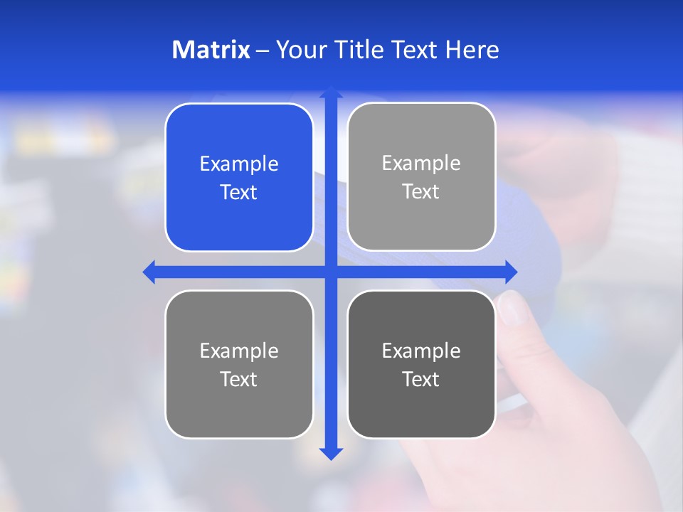 In Shop Hands Hold Socks With Space For Text PowerPoint Template