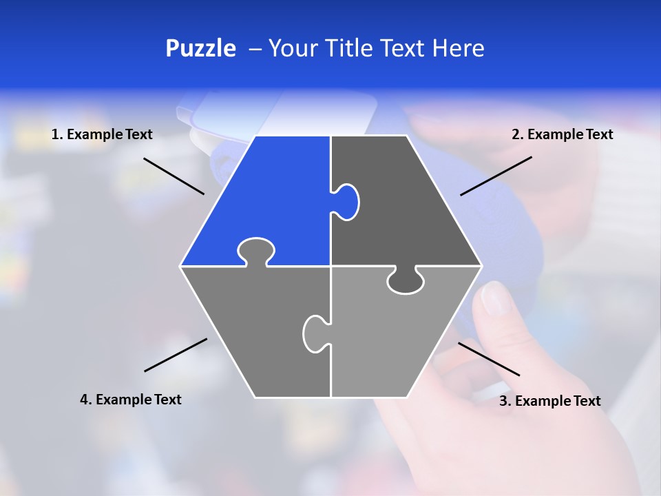 In Shop Hands Hold Socks With Space For Text PowerPoint Template