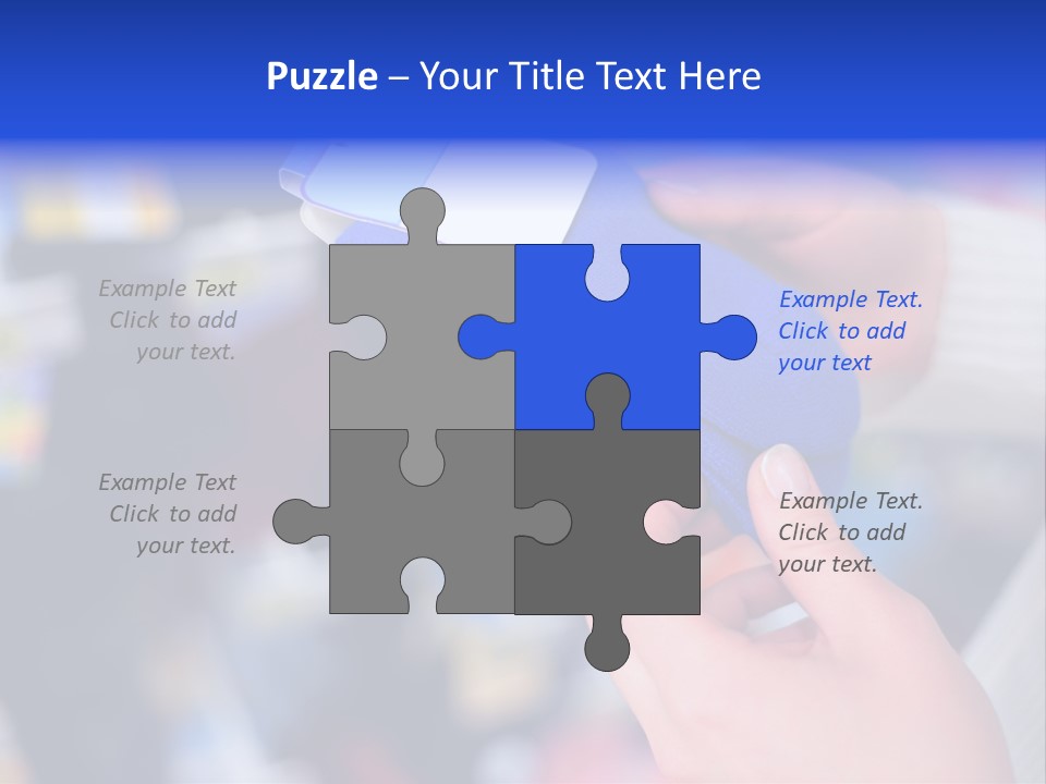 In Shop Hands Hold Socks With Space For Text PowerPoint Template