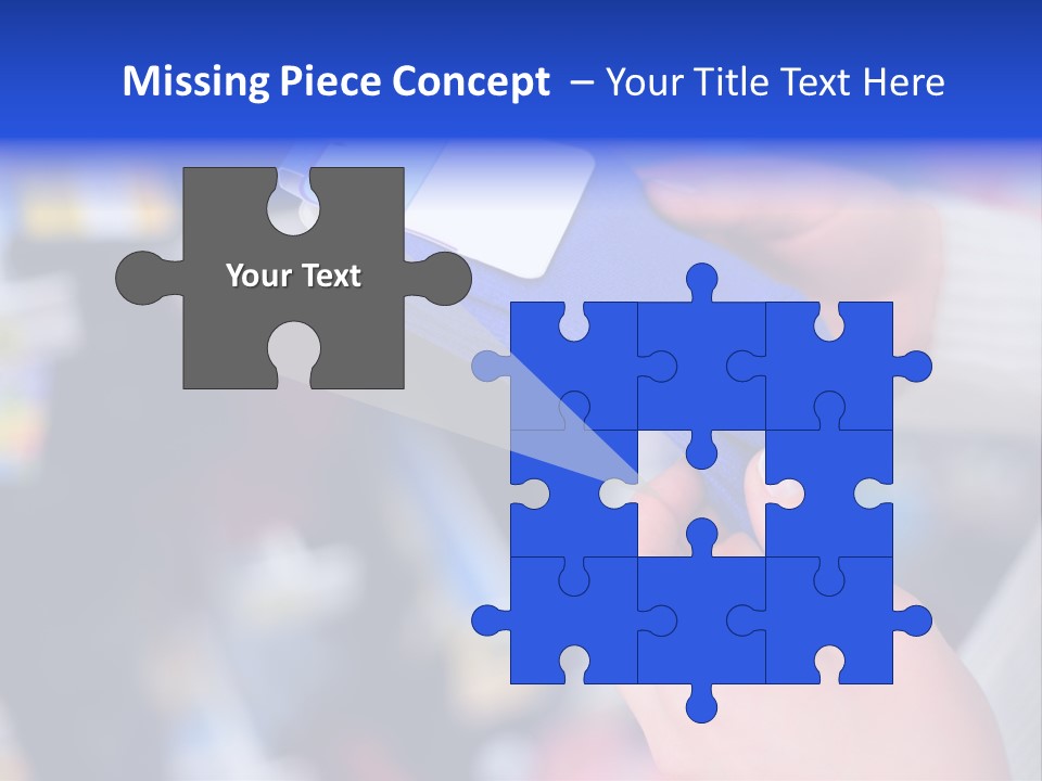 In Shop Hands Hold Socks With Space For Text PowerPoint Template