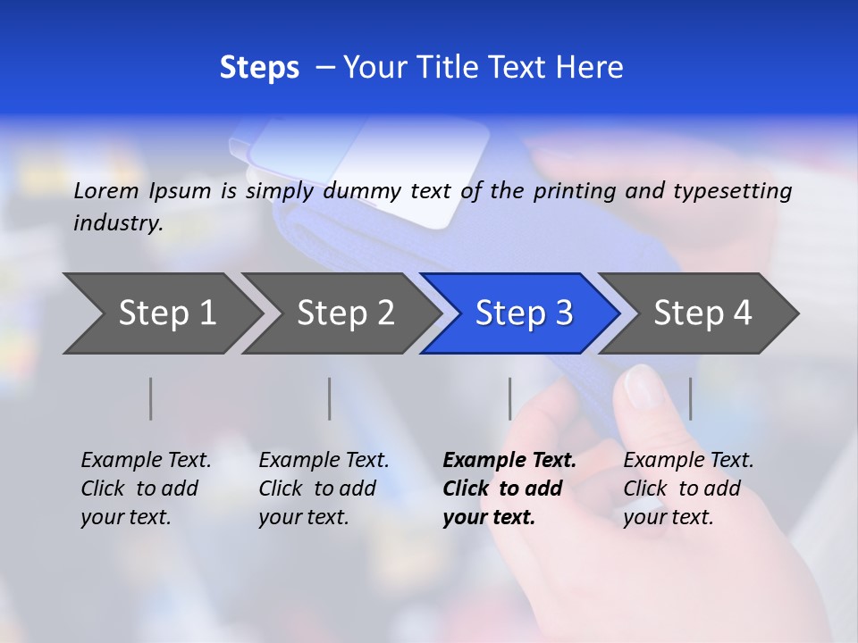 In Shop Hands Hold Socks With Space For Text PowerPoint Template