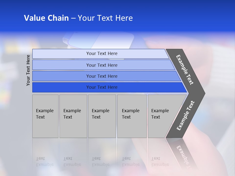 In Shop Hands Hold Socks With Space For Text PowerPoint Template