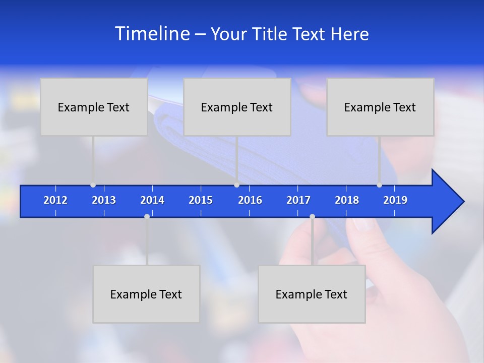 In Shop Hands Hold Socks With Space For Text PowerPoint Template