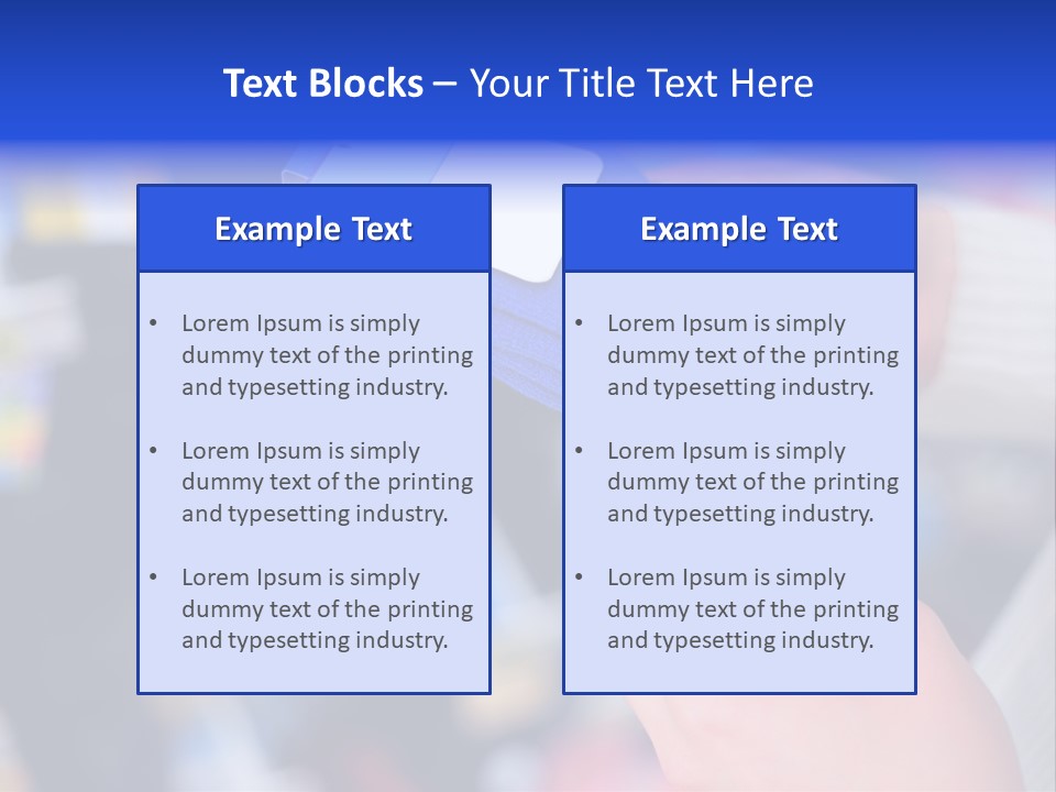In Shop Hands Hold Socks With Space For Text PowerPoint Template