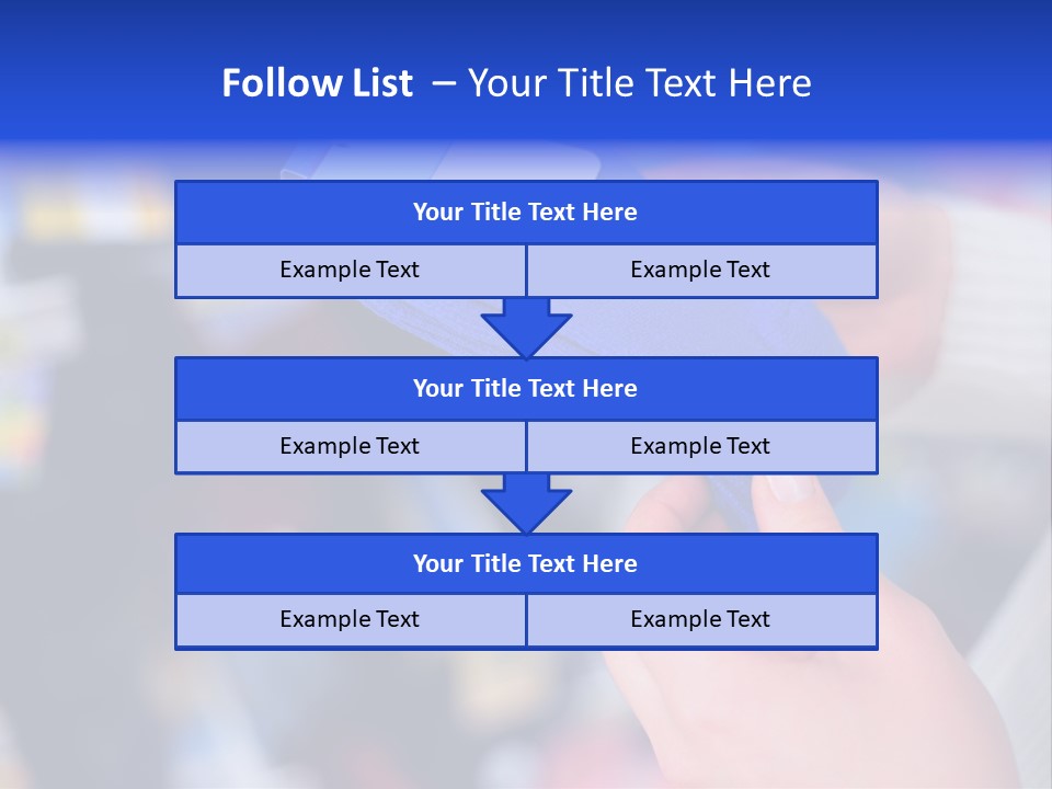 In Shop Hands Hold Socks With Space For Text PowerPoint Template