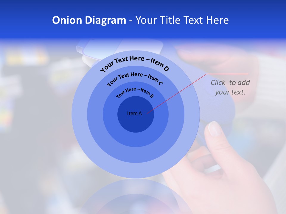 In Shop Hands Hold Socks With Space For Text PowerPoint Template