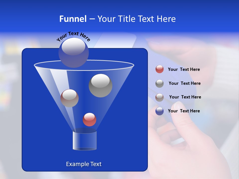 In Shop Hands Hold Socks With Space For Text PowerPoint Template