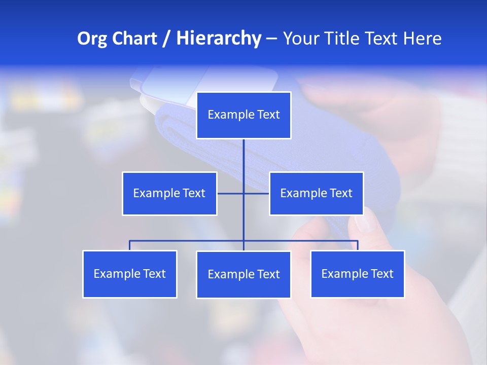 In Shop Hands Hold Socks With Space For Text PowerPoint Template