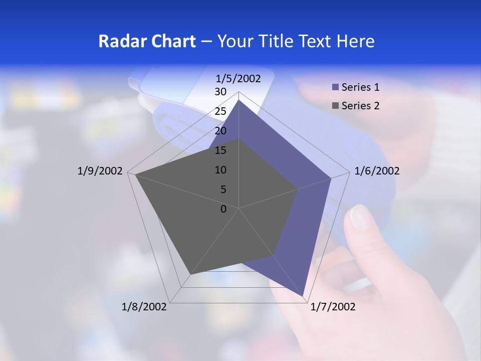 In Shop Hands Hold Socks With Space For Text PowerPoint Template