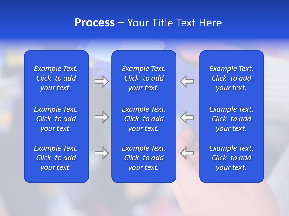 In Shop Hands Hold Socks With Space For Text PowerPoint Template