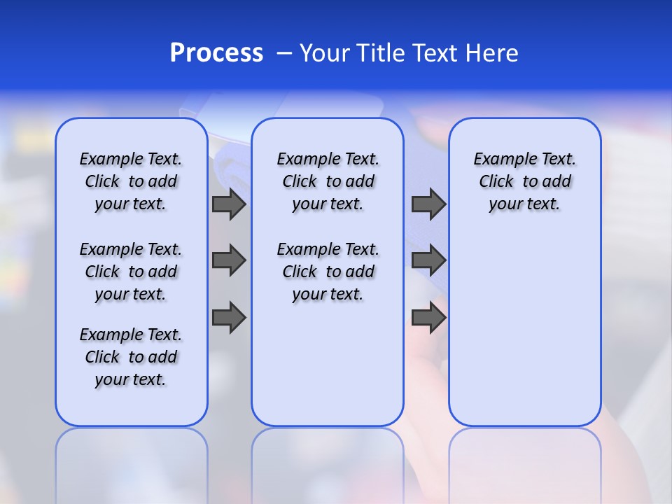 In Shop Hands Hold Socks With Space For Text PowerPoint Template