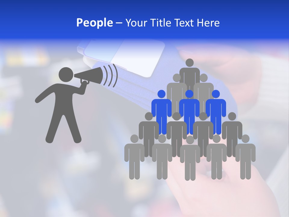 In Shop Hands Hold Socks With Space For Text PowerPoint Template