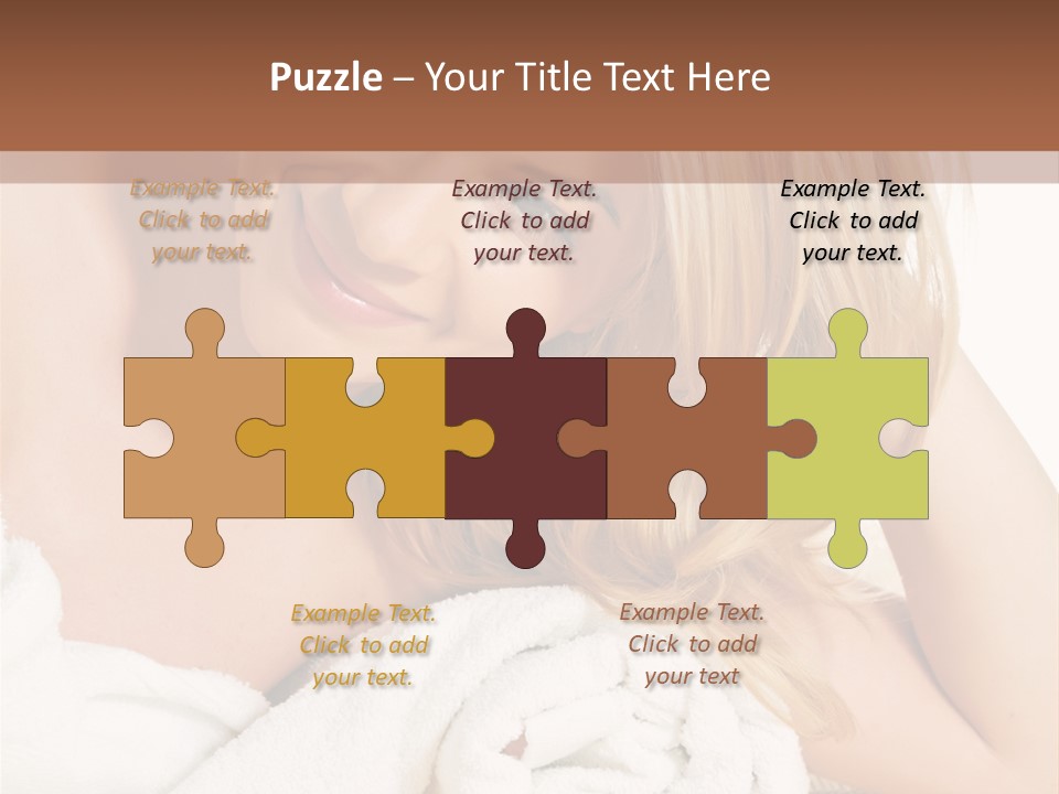 Master Bath With Glass Shower PowerPoint Template