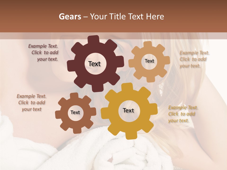 Master Bath With Glass Shower PowerPoint Template