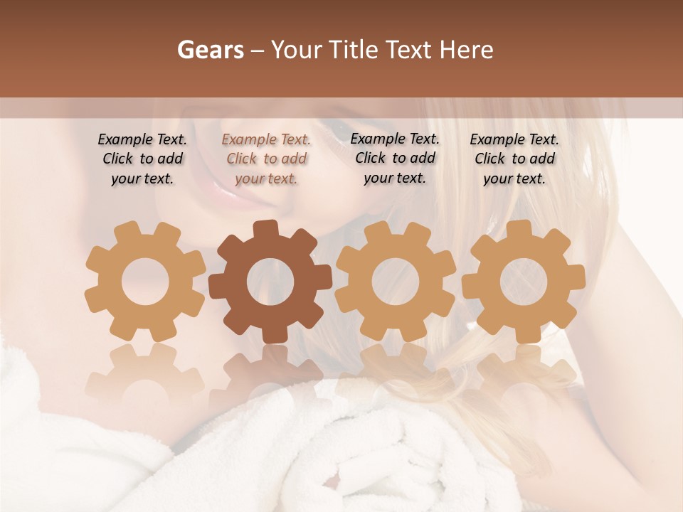 Master Bath With Glass Shower PowerPoint Template