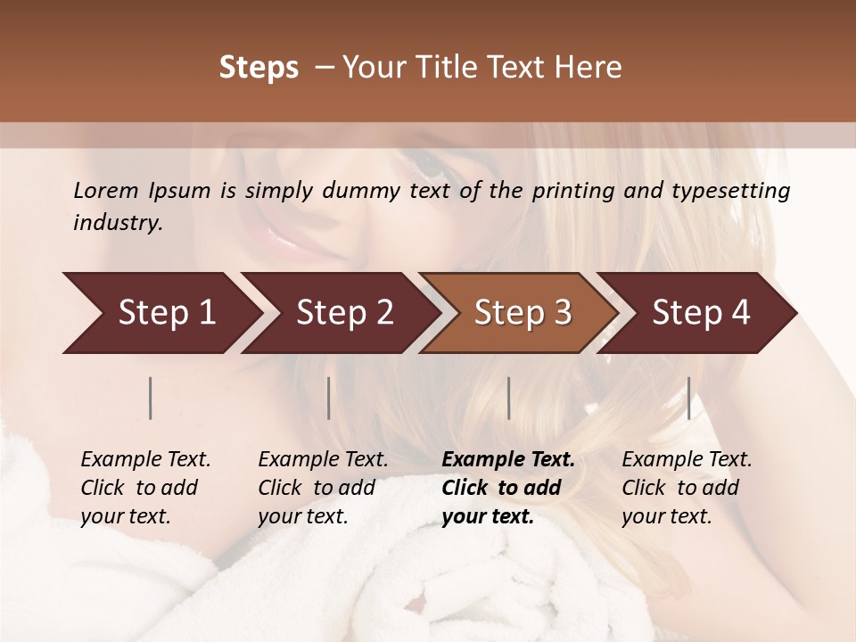 Master Bath With Glass Shower PowerPoint Template