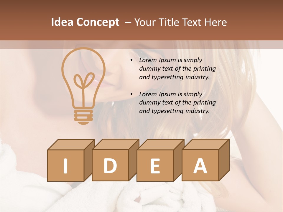 Master Bath With Glass Shower PowerPoint Template