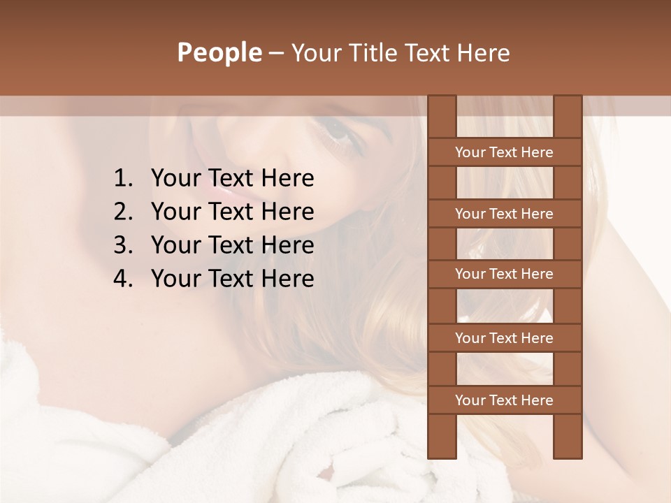 Master Bath With Glass Shower PowerPoint Template