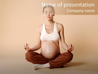 Pregnant Female PowerPoint Template