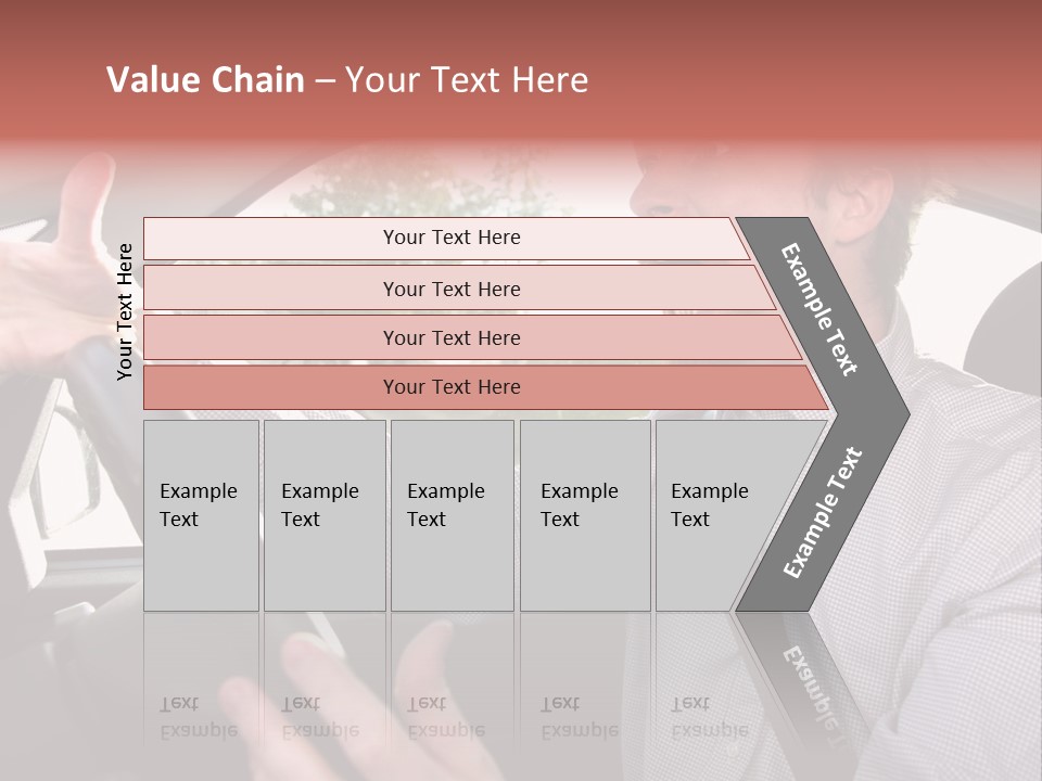 Mad Driver In A Car PowerPoint Template