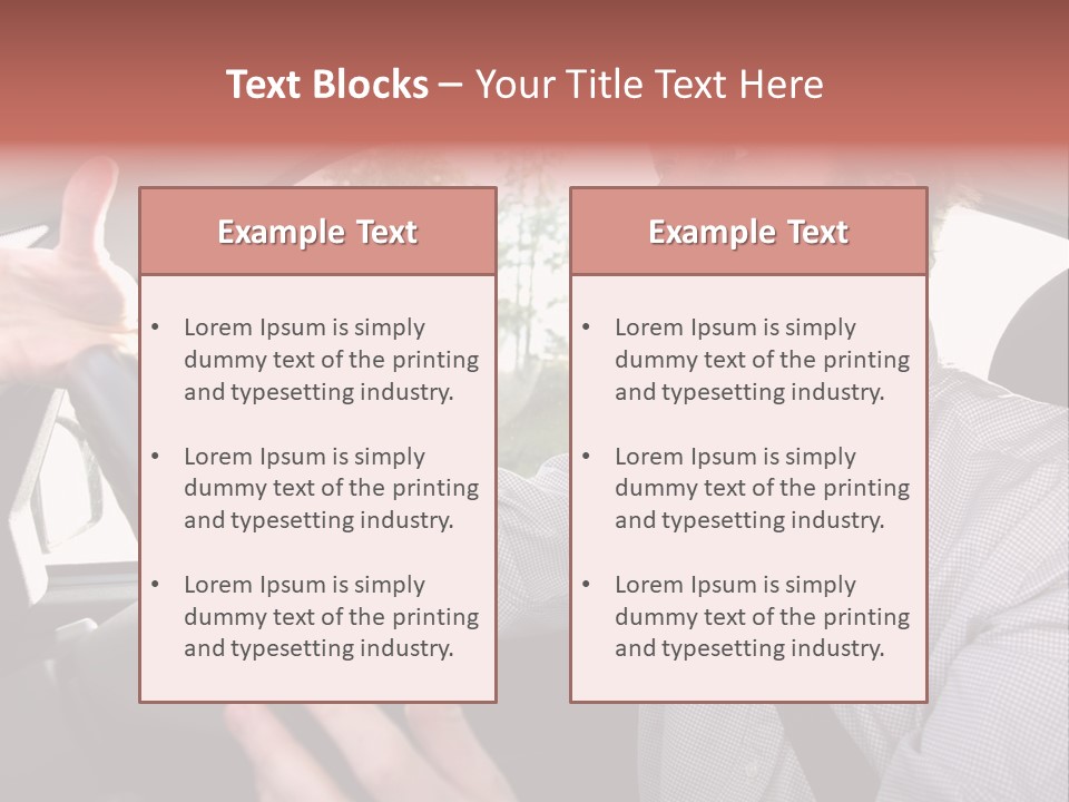 Mad Driver In A Car PowerPoint Template