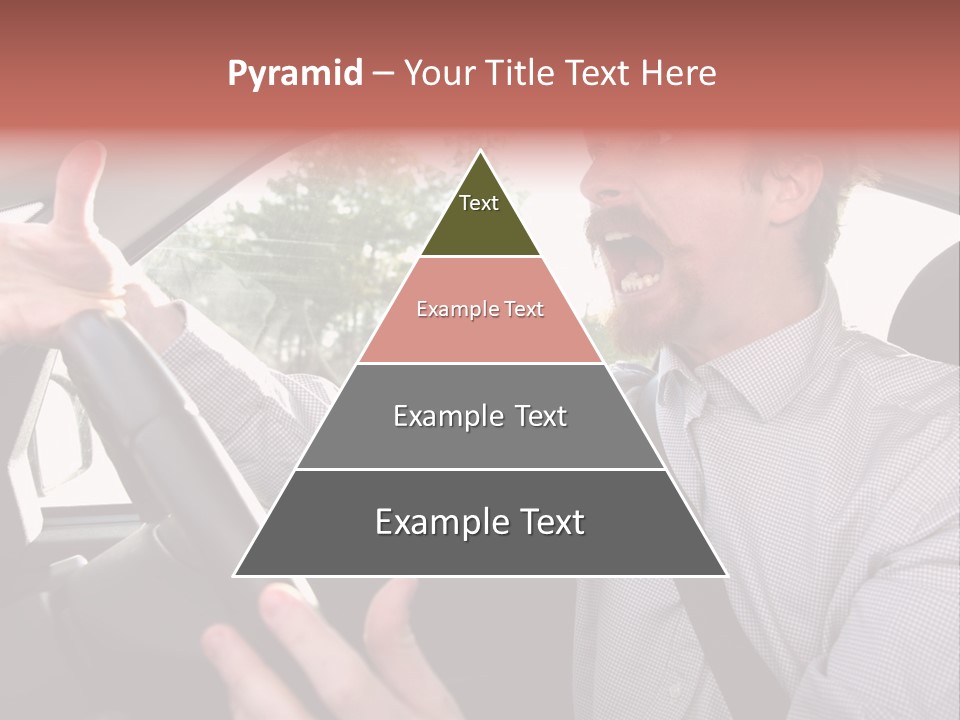 Mad Driver In A Car PowerPoint Template