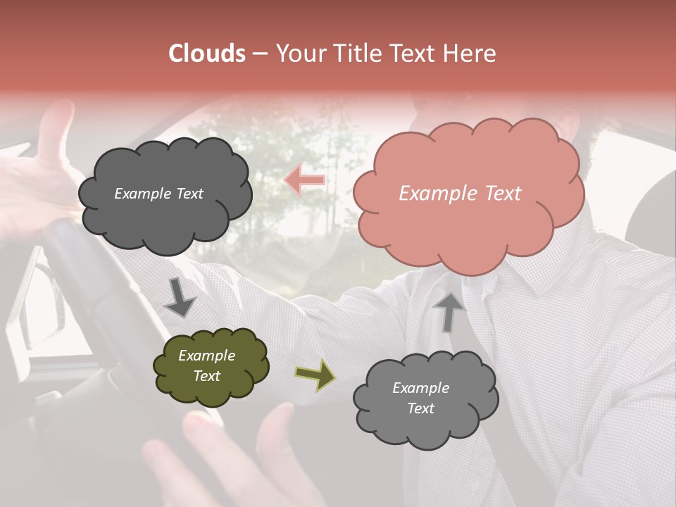 Mad Driver In A Car PowerPoint Template