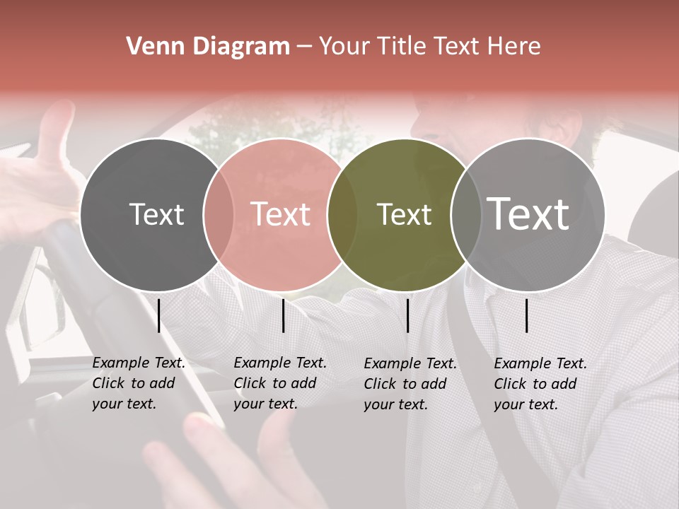 Mad Driver In A Car PowerPoint Template