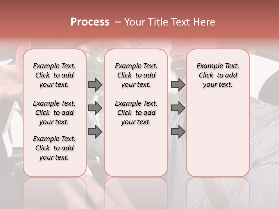 Mad Driver In A Car PowerPoint Template