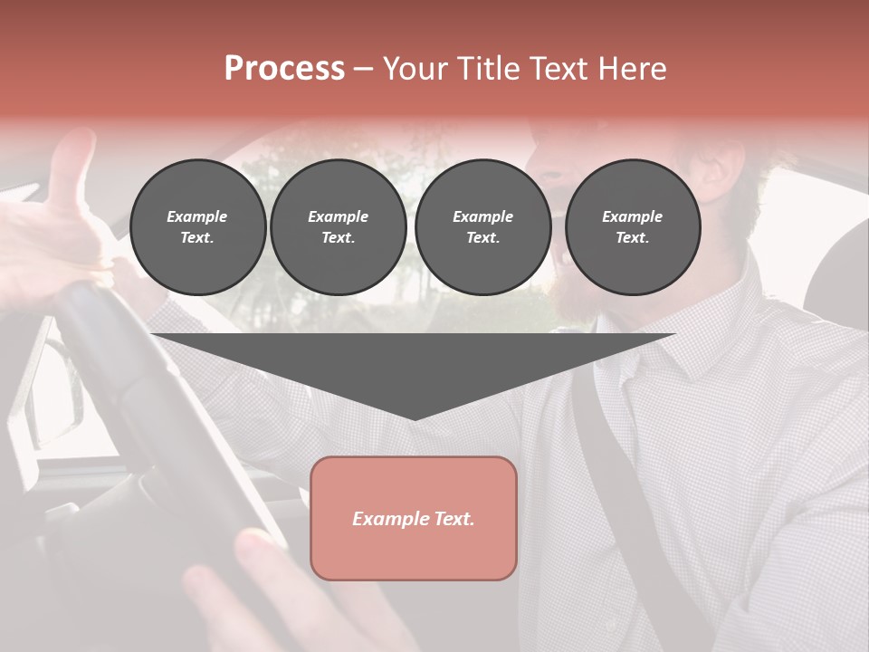 Mad Driver In A Car PowerPoint Template