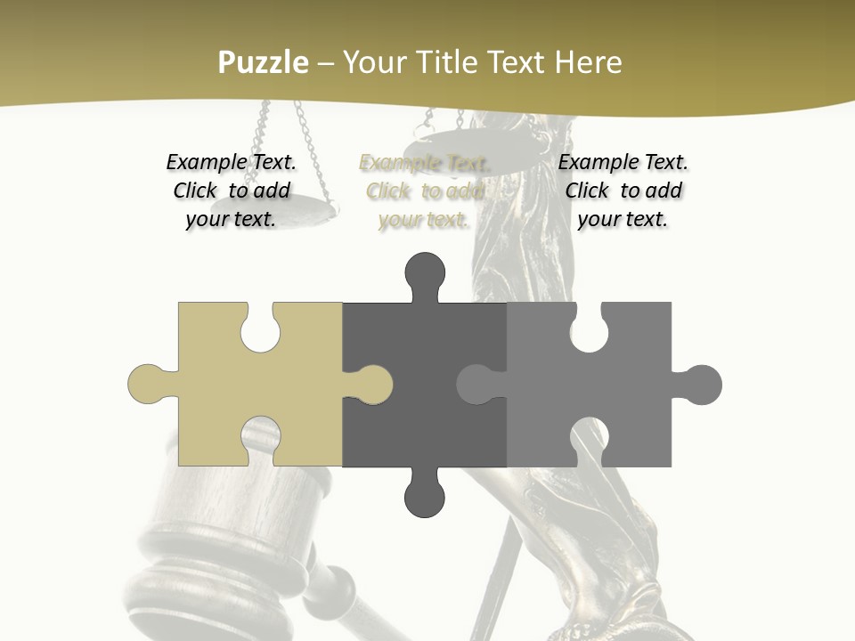 Statue Of Lady Liberty Holding A Balance Scale And A Gavel PowerPoint Template