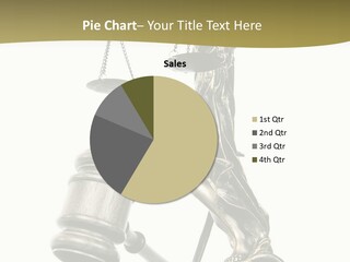 Statue Of Lady Liberty Holding A Balance Scale And A Gavel PowerPoint Template