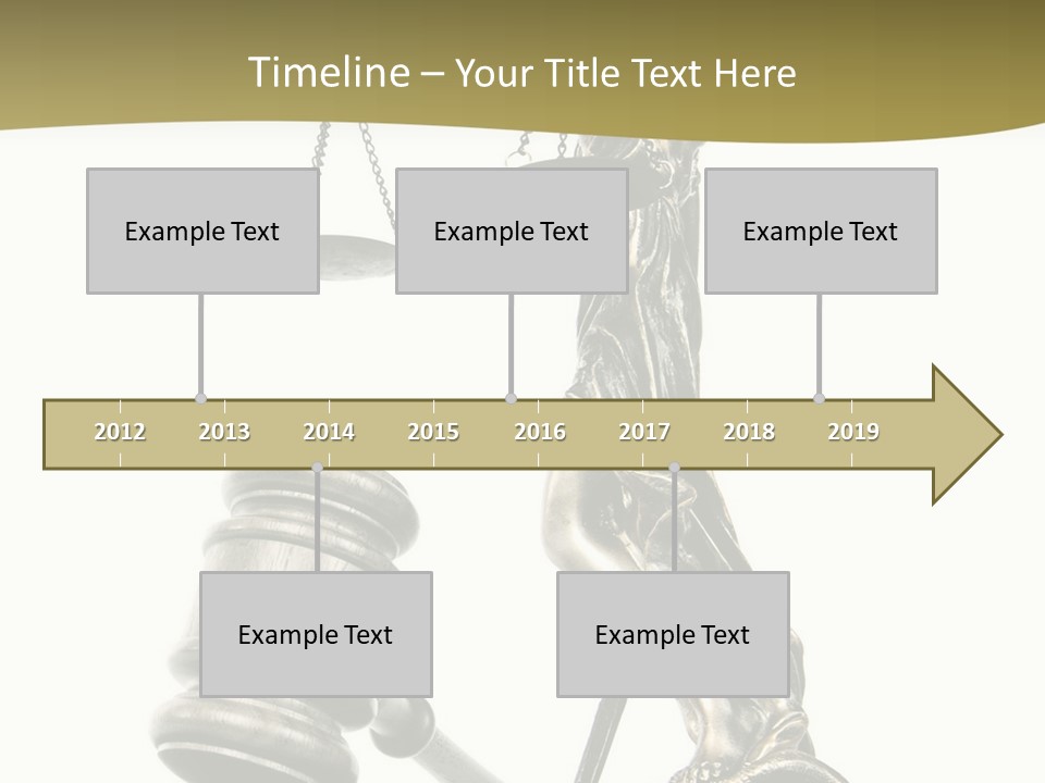 Statue Of Lady Liberty Holding A Balance Scale And A Gavel PowerPoint Template