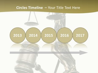 Statue Of Lady Liberty Holding A Balance Scale And A Gavel PowerPoint Template